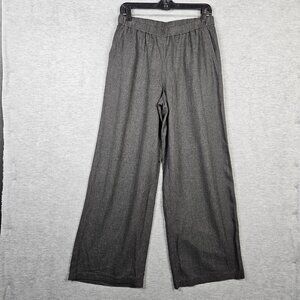 Pure Jill Women’s Gray Elasticated-waist Wide leg Trousers Size S